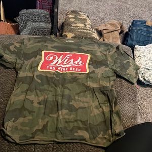 Wish you were beer crop top.